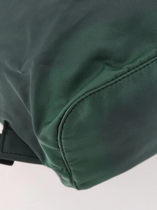 PRADA Backpack Nylon Green Silver Auth fm5140 main image 6
